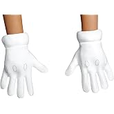 Disguise Super Mario Gloves White