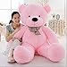 VERCART Giant Huge 3 Foot Teddy Bear Cuddly Stuffed Animals Plush Teddy Bear Toy Doll for Birthday Children's Day Valentine's Day Pink 36 Inches