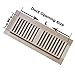 WELLAND® 6 Inch x 14 Inch Red Oak Hardwood Vent Floor Register Self Rimming Unfinished