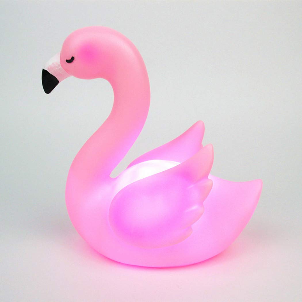 Fantes LED Flamingo Night Light Decorative Light Battery Operated Baby Children Nursery Light for Bedroom Party Christmas Birthday Gift (Pink, Flamingo)