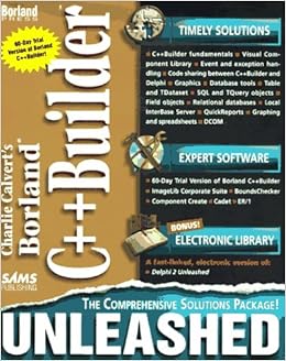 Amazon Com Charlie Calvert S Borland C Builder Unleashed 9780672310225 Calvert Charles Books Amazon Com Charlie Calvert S Borland C Builder Unleashed 9780672310225 Calvert Charles Books