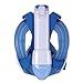 Unigear 180° Full Face Snorkel Mask -Panoramic View with Detachable Camera Mount and Earplug,Anti-Fog Anti-Leak Snorkeling Design for Adults and Youth