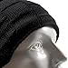 Bluetooth Music Hat, Knit Winter Warm Beanie w/ Built-in Removable Bluetooth Stereo Headphone & Microphone for Hands-Free (2016) - Black/Grid Pattern