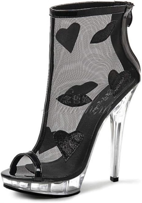 transparent low heel shoes