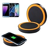 Gotd Qi Wireless Charging Pad Charging Station For Samsung Galaxy Note 7 S7 S7 Edge, S6 S6 Edge, Note 5, Google Nexus 7 6 5 4 Lumia 920, Lg G4/G3 And All Qi-Enabled Devices, Orange
