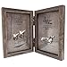 CECIINION Wood Picture Frame, Hinged Double Picture Frame, Double 4 by 6 inch (Random Selected Color)