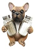 Ebros Adorable French Bulldog Hugging Spices Salt And Pepper Shakers Holder Figurine Set Kitchen Home Decor Statue (1)