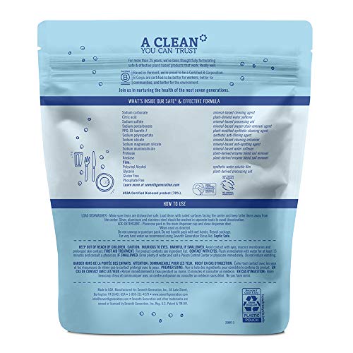 2 Seventh+Generation+Dishwasher+Detergent+Packs