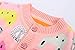 ZHUANNIAN Infant Baby Girls Fleece Jacket Cartoon Long Sleeve Cardigan Sweater(12-18months/tag10,Pink)