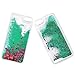 Yoption Transparent Plastic 3D Glitter Quicksand and Star Liquid Case for Apple iPhone 5 5S SE