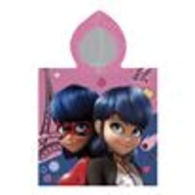 Miraculous Adventure of Ladybug and Cat Noir Poncho Towel 50 x 115 cm Exclusive Model NM