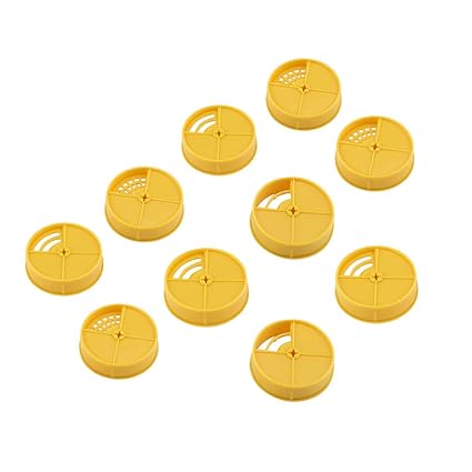 Plastic Beehives Doors Bee Nest Round Entrance Gate Disc Beekeeping Equipment Tools 10Pcs