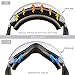 YAKAON OTG Ski Goggles UV Protection Snowboard Goggles Frameless Spherical Anti-Fog Lens for Men Women Youth