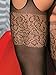 Sexy Black Lace Seamless See Through BBW Crochless Bodystocking Body Stockings