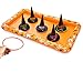 KOVOT Halloween Witch Hat Ring Toss Inflatable Game Set | 5 Foot Wide Game Borad Includes 5 Witch Hats and 5 Toss Rings