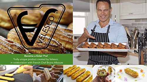 Silicone Eclair Baking Mat - Set of 2 Half Sheet 11 5/8" x 16 1/2" - Non Stick Micro Perforated Silicon Liner by Velesco - Thumbnail 3