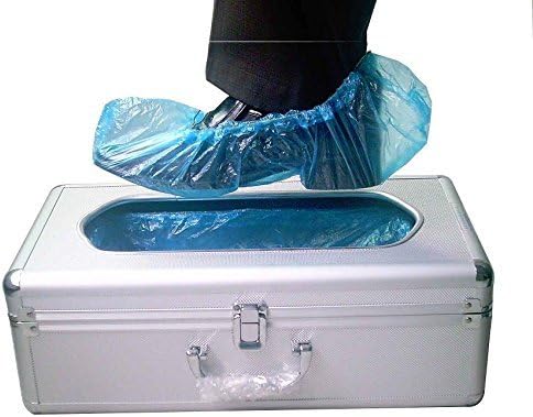 GLOBAL STATCLEAN SYSTEMS Automatic Shoe Cover Dispenser with Disposable Shoe Covers (Blue)