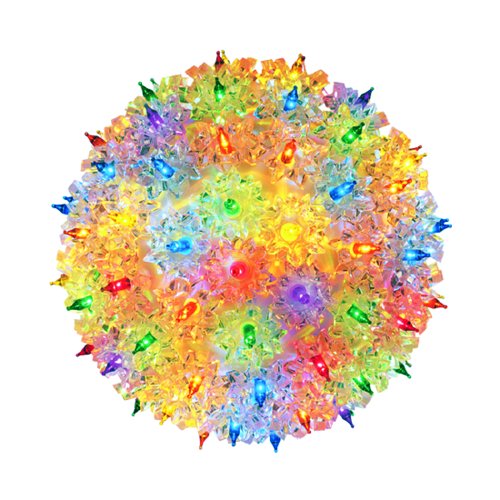 Bethlehem Lighting Indoor/Outdoor Mini Star Christmas Light Sphere 50  , Multi-Color