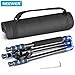 Neewer Aluminum Alloy 65 inches/165 centimeters Tripod Monopod with 360 Degree Ball Head,1/4 inches Quick Release Plate, Carrying Bag for DSLR Camera, Camcorder, Up to 33 pounds/15 kilograms(Blue)