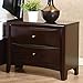Coaster Home Furnishings Phoenix 2-Drawer Nightstand Deep Cappuccino
