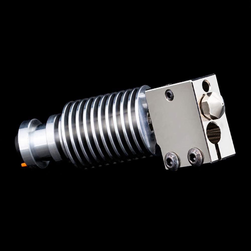 Super Print V6 Volcano Hotend All Metal,Plated Copper Nozzle Heater Block Titanium Alloy HeatBreak for Prusa I3 MK3 MK3S MK2/ I3 Mega/S/X Series 3D Printer.(Plated Copper Nozzle Kit)