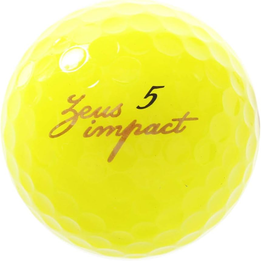 Amazon キャスコ Kasco ゴルフボール Zeusimpact2 高反発ゴルフボール スリーブ メンズ Zeusimpact2 イエロー キャスコ Kasco ゴルフボール