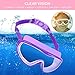 TOCOOL Kids Swim Goggles, 2 Pack Swimming Goggles Swim Glasses No Leaking Anti Fog UV Protection Clear Wide Vision Swimming Glasses for Youth Kids Child Teens from 3-16 Yeas Old (Purple/Pink)