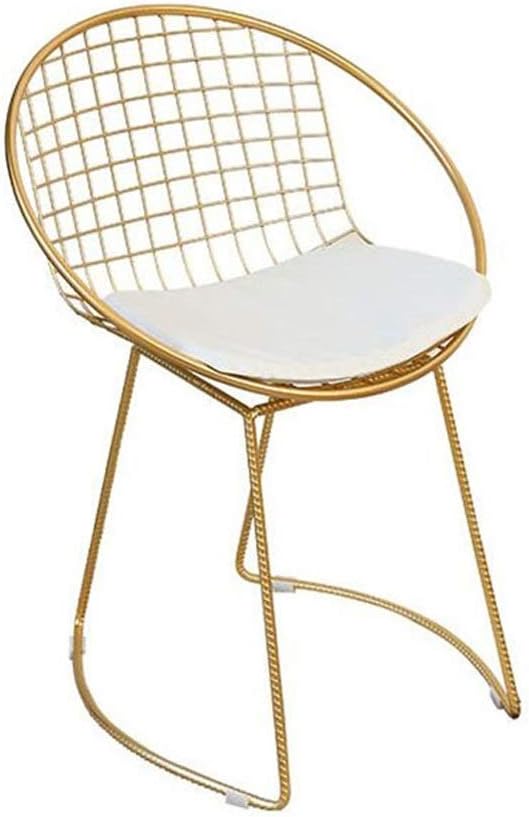 Best Iron Art Simple Gold Dining Chair