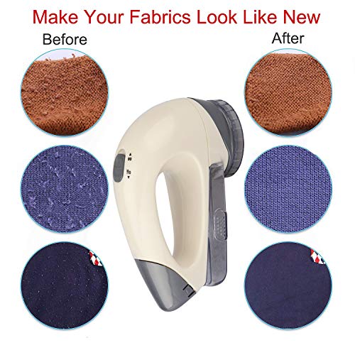 Lint Remover,Wohome Portable Fabric Shaver, Quickly and Effectively for Couch, Blanket, Curtain, Socks, Legging, Wool, Pill Shaver Remover - Thumbnail 3