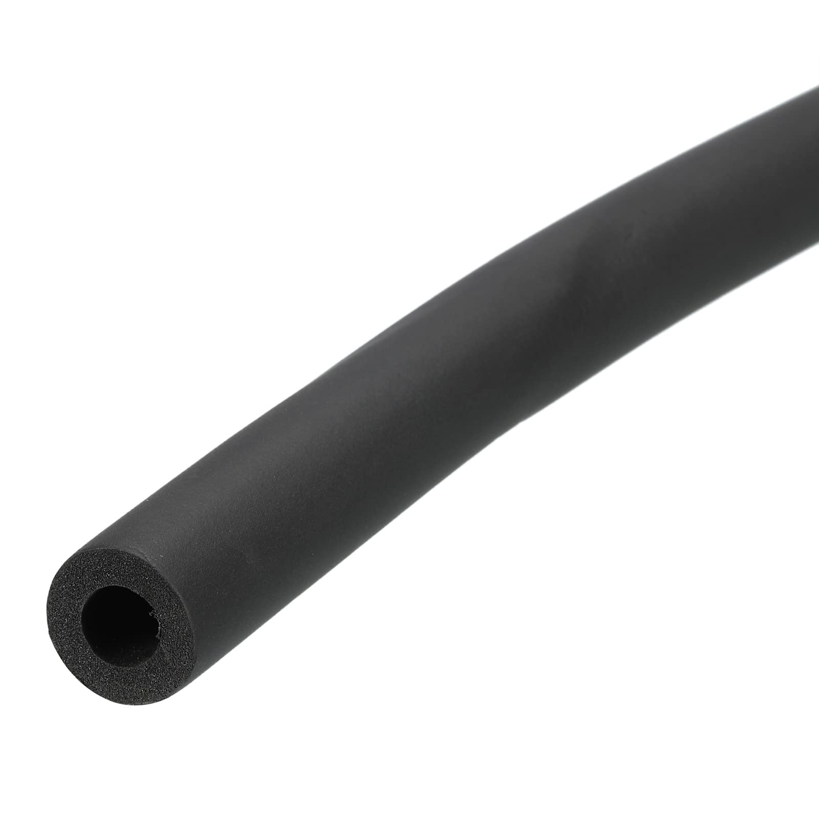 DMiotech Pipe Insulation Tube 10mm(3/8") ID x 5mm Thick 20" Foam Grip Wrap Tube Closed Cell Foam Tubing Non-Slip for Utensil Tools Handle Support 0.5m, Black — image 1