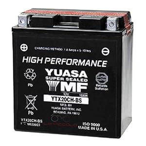 BATTERIA YUASA YTX20CH-BS 12 V – 18 Ah PER MOTO MORINI Granpasso 1200 2008-2010 CON ACIDO A CORREDO