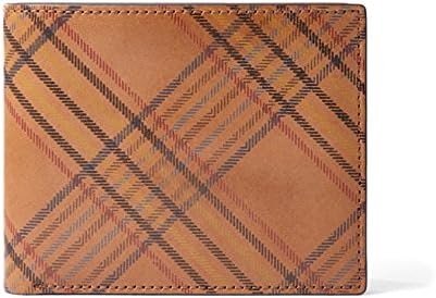 Fossil Men's Leather Ames Bifold Credit Card Wallet Camel