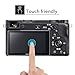 UPONEW for Sony A6400 Glass Screen Protector - [2 Pack] Sony A6400 Camera Anti Scratch Tempered Glass Screen Protector 9H Hardness High Clear Film