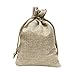 40 Pieces Burlap Bags with Drawstring, 5.4x3.7 inch Burlap Drawstring Gift Bag Jewelry Pouches for Wedding and Party Favors, DIY Craft, Presents, Christmas