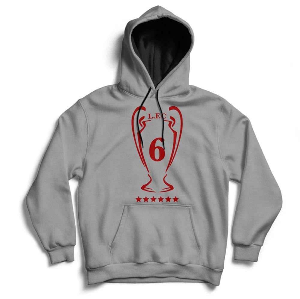 Lfc Six Time Champions League Winners Liverpool Football Club Madrid Street Hoody Mp3 Earphone Loops Hoodie