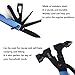 13-in-1 Stainless Steel Hammer Multitool, Gifts for Dad, Gifts for Men, Mens Gifts for Him, Husband, Grandpa, Gifts for Dad, Portable Multi-functional Hammer Kit with Nylon Belt Pouch