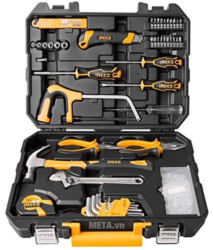 TOOLSCENTRE Tool Kit for Home and Professional Use (Yellow, HKTHP21171) - 117 Pcs