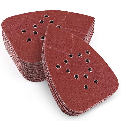 120 Grit Sanding Sheets for Black and Decker Mouse Sanders, 50PCS 12