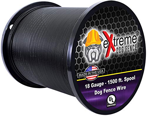 Extreme Dog Fence Upgrade Electric Dog Fence Wire – 1500 Feet of Improved Underground Dog Fence Wire -18 Gauge (AWG) Thicker Than Factory Packaged Perimeter Wire