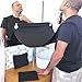 Greatlong Beared Apron - Advanced and Multifunctional Beard Clippings/Shaving Apron，Facial Hair Cutting Catcher/Grooming Cape Bib,Premium Suction Cups&Black Bag