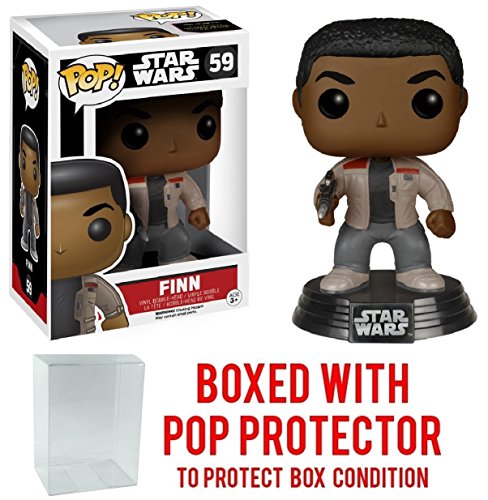 Funko Pop! Star Wars: The Force Awakens - Finn #59 Vinyl Figure (Bundled with Pop BOX PROTECTOR CASE)