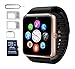 eMARS Smart Watch Bluetooth with 16 GB SD Card and Sim Card Slot for Android Samsung S5/S6/Note 4/5 HTC/Sony/LG and iPhone 5/5S/6/6 Plus Smartphones - Gold