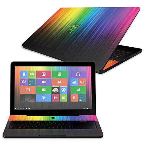 MightySkins Skin Compatible with Razer Blade Pro 17" - Rainbow Streaks | Protec…