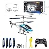 VATOS RC Helicopters, Remote Control Helicopter with Gyro and LED Light 3 Channel Alloy Mini Helicopter Remote Control…