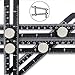 HIDOLL Construction Rulers Aluminum Template Tool Multi Scale Ruler for Layout and Linear Measurement