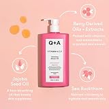 Q+A Vitamin A.C.E Cleansing Shower Oil 250ml Hydrating Body Wash Berry Sea view 5