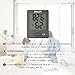 BALDR Mini Digital Portable Versatile Thermometer Hygrometer Monitor Temperature Gauge Humidity with Standing Wall Hanging Magnet babyroom Greenhouse,Black