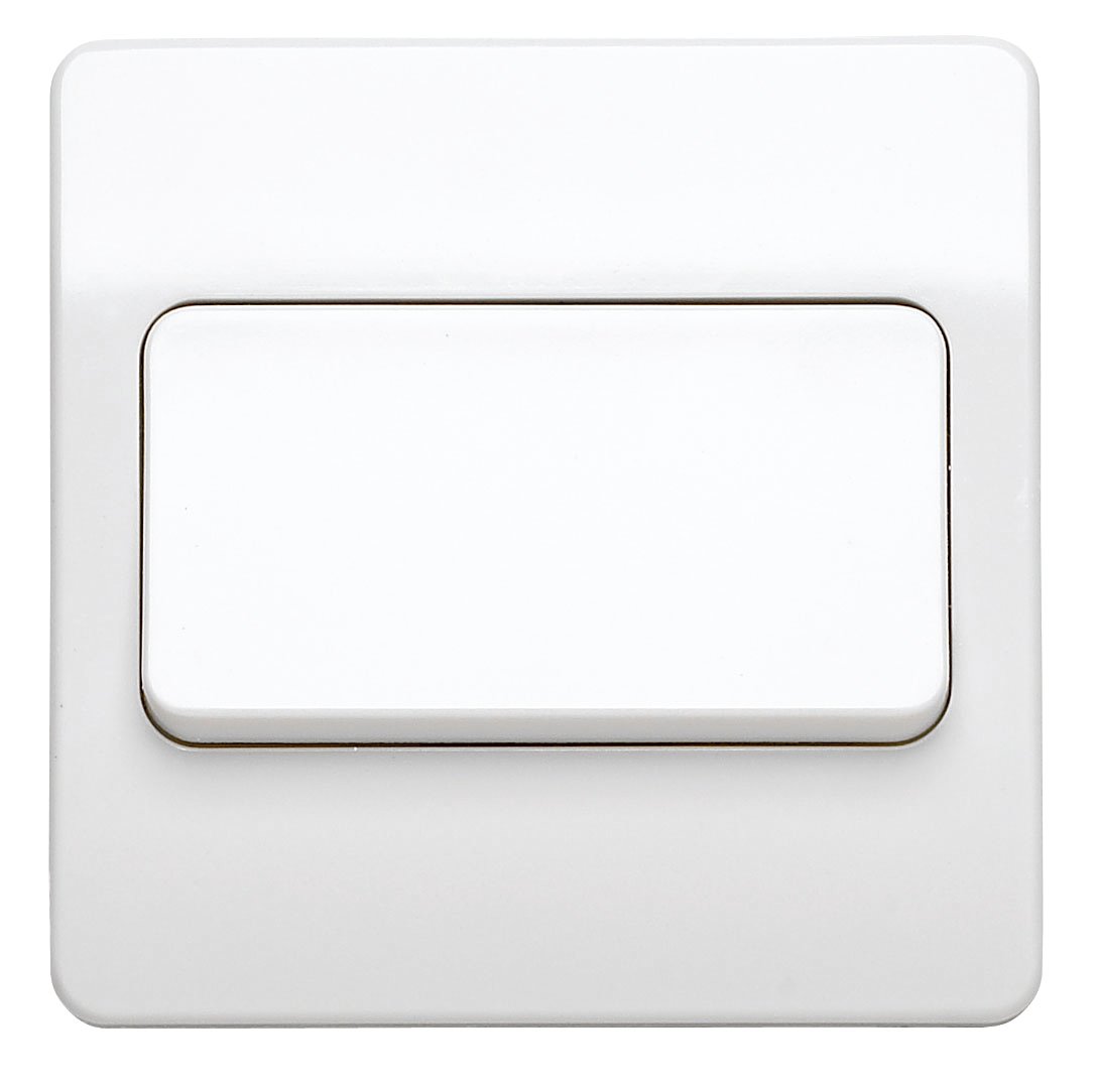 MK K4781WHI 1-Gang Single-Pole 2-Way Wide Rocker Switch, K4781 WHI