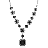 QLYOVWE Handmade Turquoise Y-shaped Necklace for Women Vintage Cowgirls Bohemian Western Turquoise Pendant Necklaces Handmade Beaded Necklace Ethnic Trendy Western Jewelry