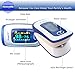 Finger Pulse Oximeter Deluxe Model Digital Blood Oxygen and Pulse Sensor Meter with Alarm - SPO2 - for Adults, Children, Sports Use - TempIR for Reliability and Excellent Customer Care